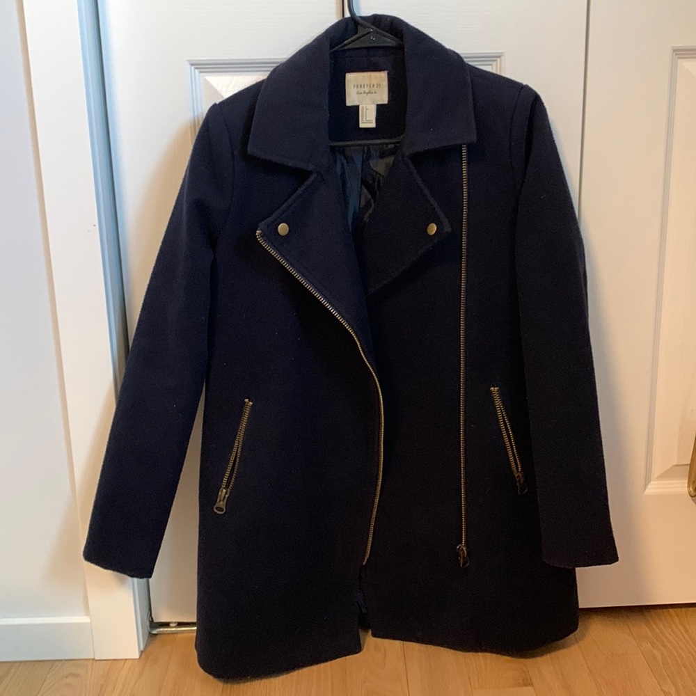 FOREVER21 navy pea coat
